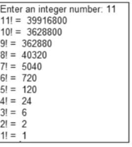 Solved Make a Python program showing the factorials of | Chegg.com