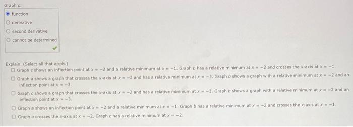 Solved Graphs a,b and c are shown. Identify each graph as | Chegg.com