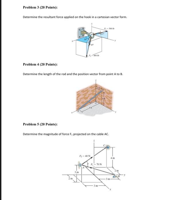 Solved Determine the resultant force applied on the hook in | Chegg.com
