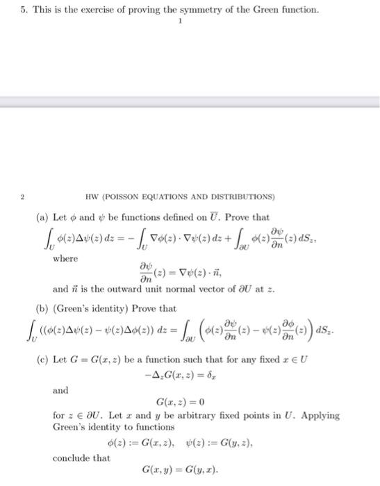 Solved 5 This Is The Exercise Of Proving The Symmetry Of Chegg Com