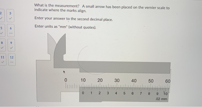 Messuring Arrow Math Solved What is the measurement? A small arrow has been | Chegg.com
