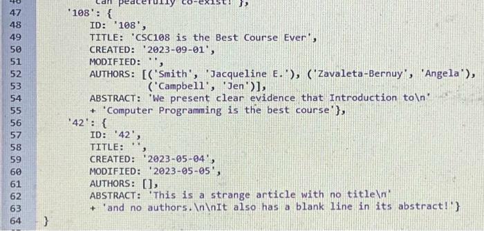 Solved The first parameter represents arxiv metadata and the | Chegg.com
