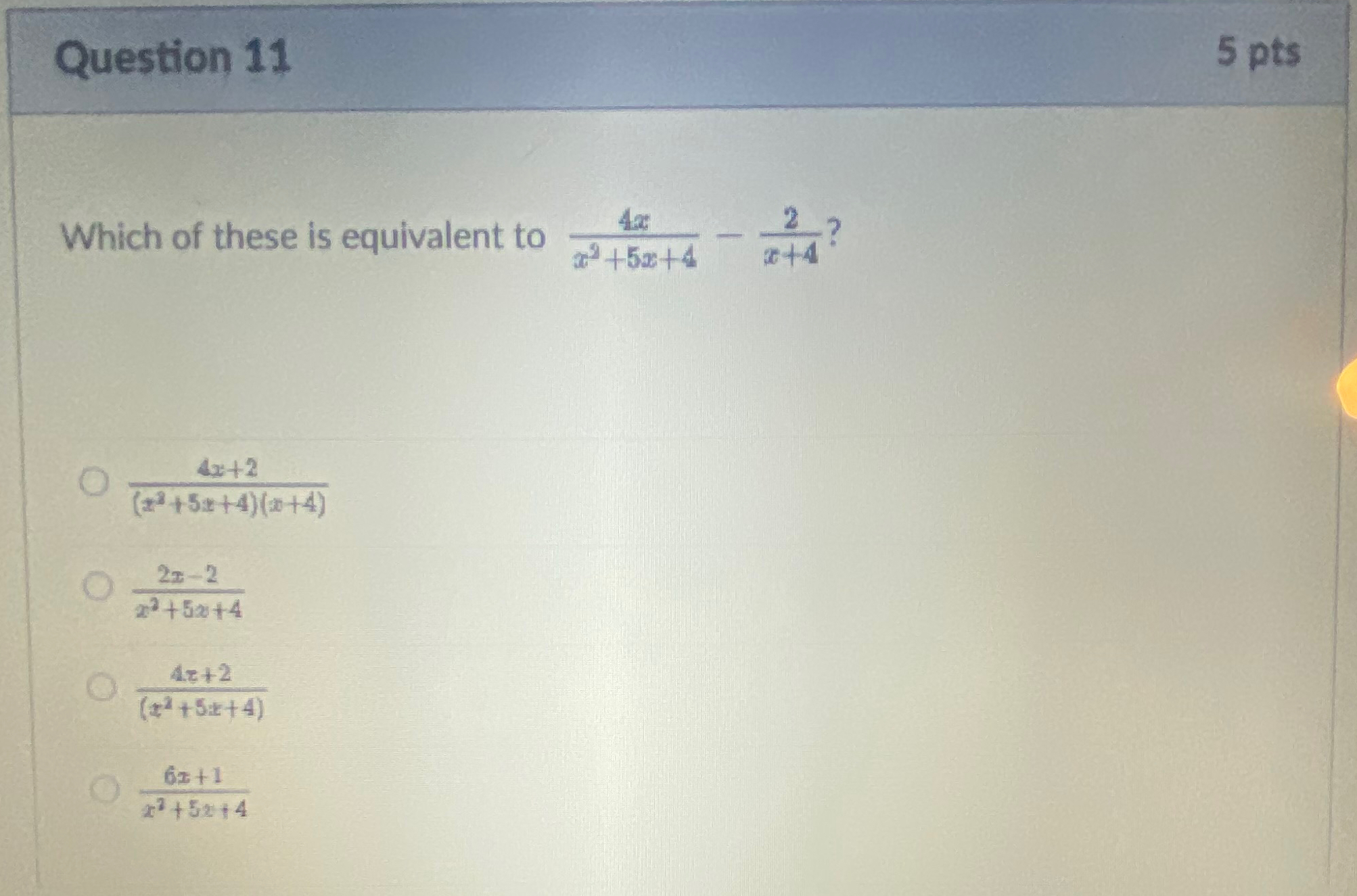 4x X 2 5