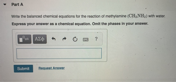 Solved - Part A Write the balanced chemical equations for | Chegg.com