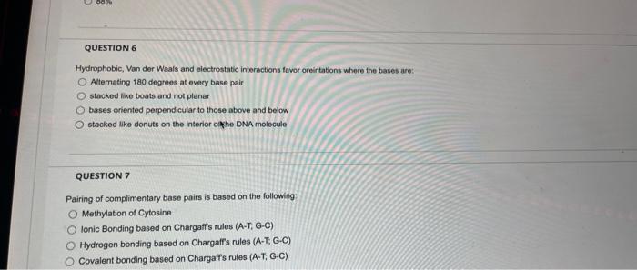 Solved Hydrophobic, Van der Waals and eiectrostatic | Chegg.com