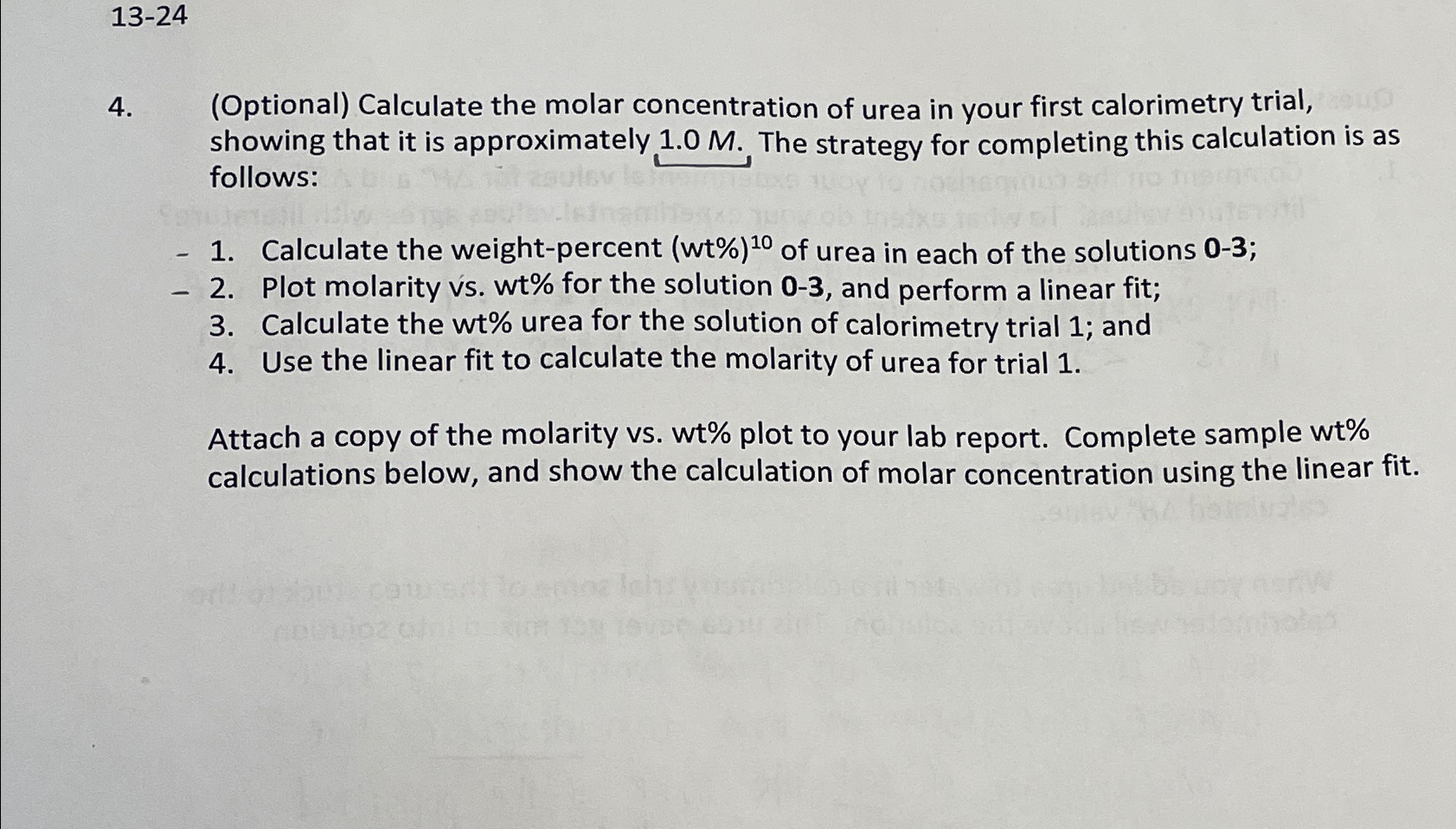13-244. (Optional) ﻿Calculate the molar concentration | Chegg.com