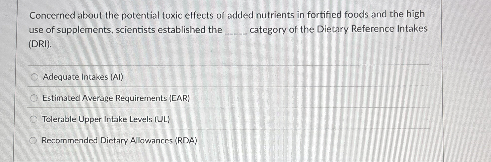Solved Concerned about the potential toxic effects of added | Chegg.com 