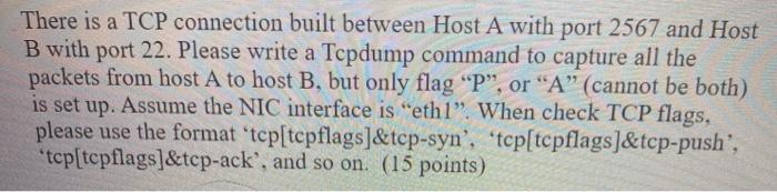 Solved There is a TCP connection built between Host A with | Chegg.com