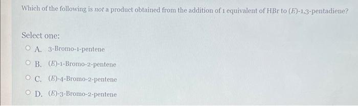 Solved Which of the following is not a product obtained from | Chegg.com