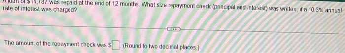 Solved rate of interest was charged? The amount of the | Chegg.com