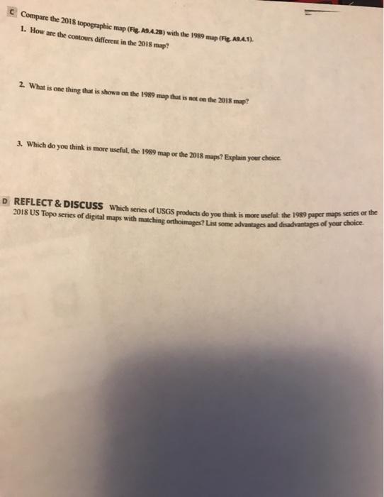 Solved Topographic Map Construction Activity 9.3 Name