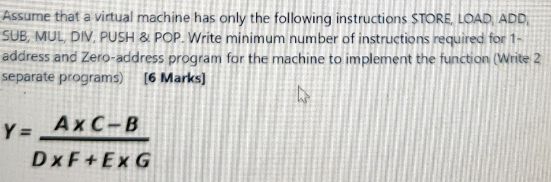Solved Assume that a virtual machine has only the following | Chegg.com