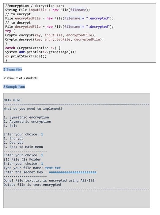 Solved There are two main tasks to implement 1. Implement a | Chegg.com