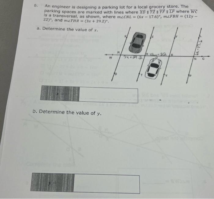 Solved 6. An engineer is designing a parking lot for a local | Chegg.com