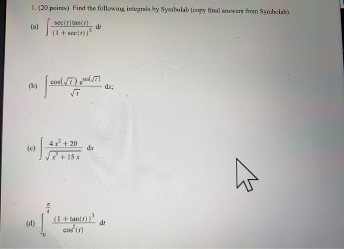 Symbolab integrals deals