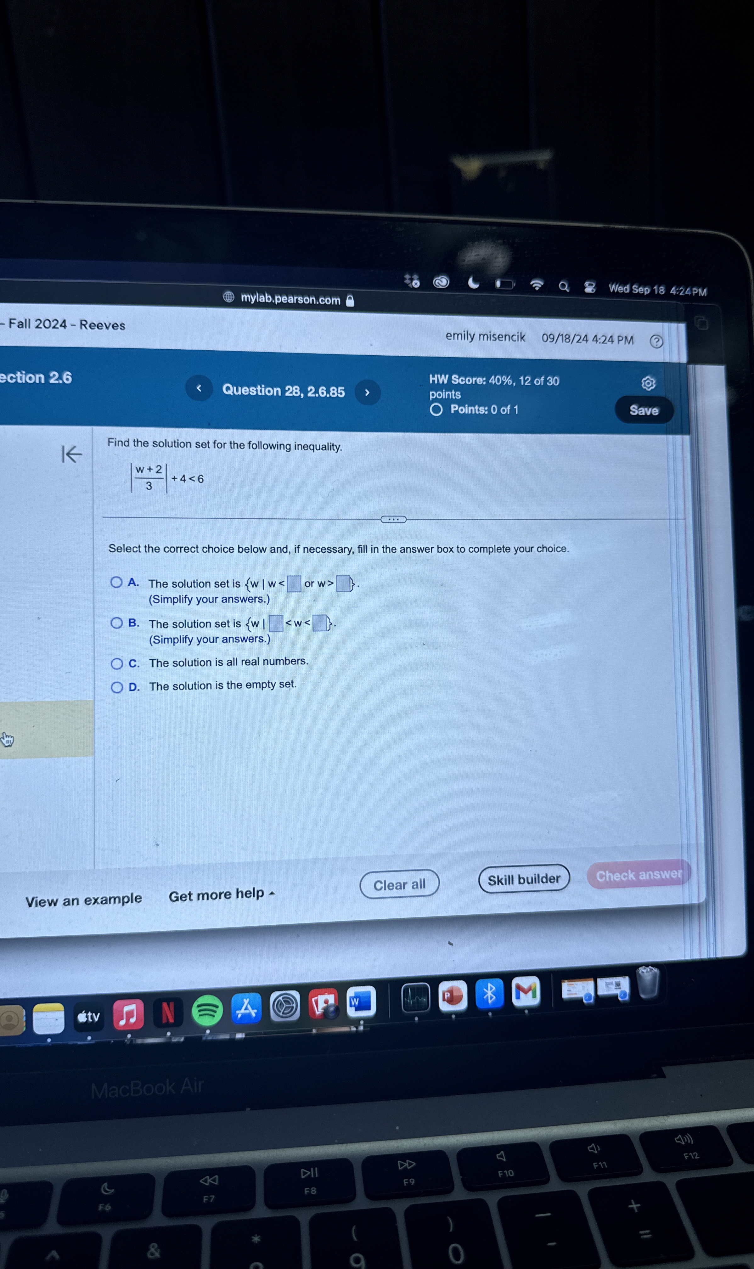 Solved Find the solution set for the following | Chegg.com