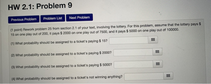 Solved HW 2.1: Problem 9 Previous Problem Problem List Next | Chegg.com
