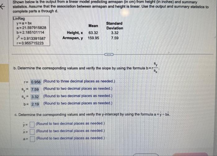 Solved Shown Below Is The Output From A Linear Model | Chegg.com