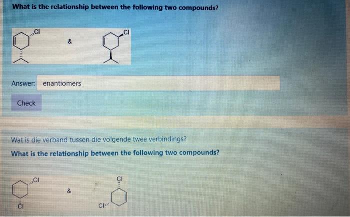 Solved What is the relationship between the following two | Chegg.com