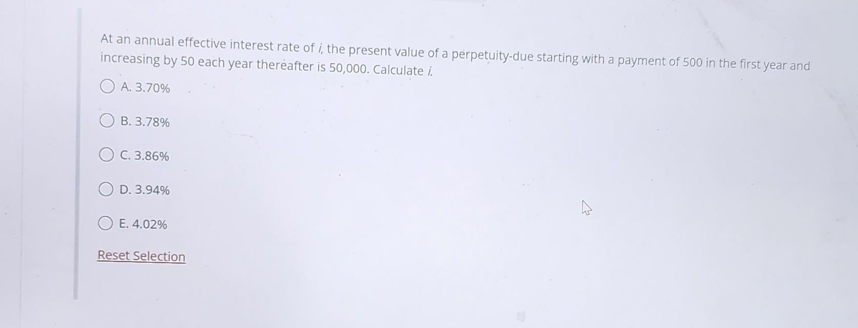 Annual Effective Interest Rate