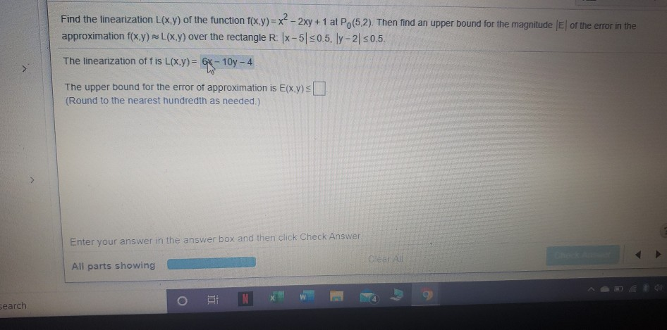 Solved Find The Linearization L X Y Of The Function Chegg Com