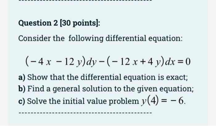 Solved Question 2 [ 30 points]: Consider the following | Chegg.com