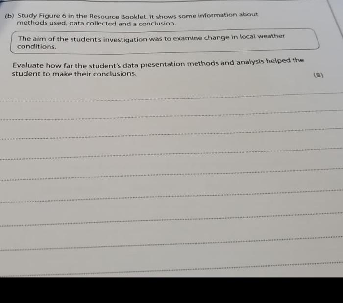 Solved (b) Study Figure 6 In The Resource Booklet. It Shows | Chegg.com