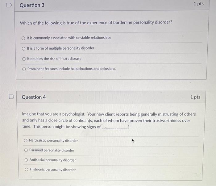 Solved D Question 3 1 pts Which of the following is true of | Chegg.com