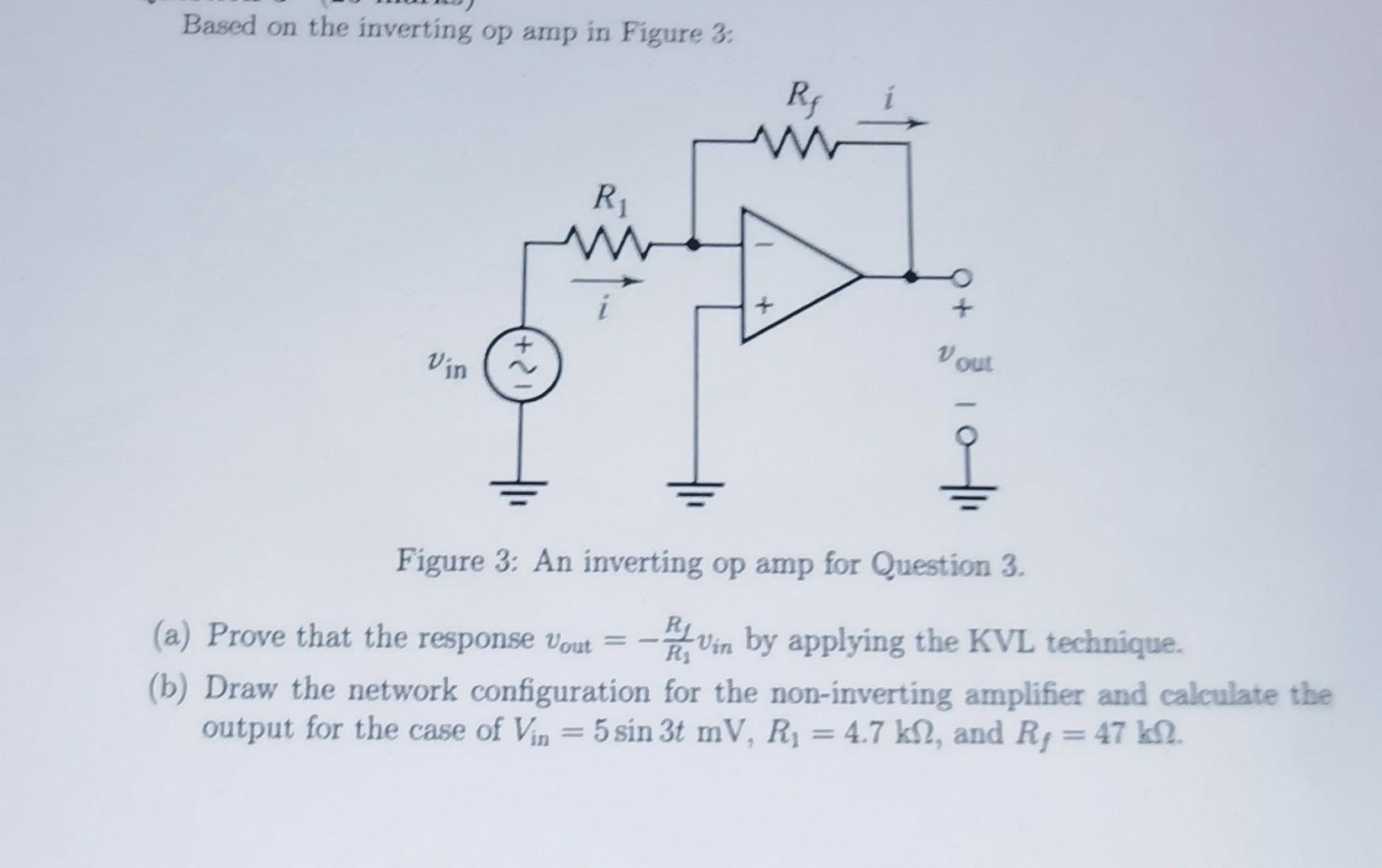 Solved Based On The Inverting Op Amp In Figure 0424