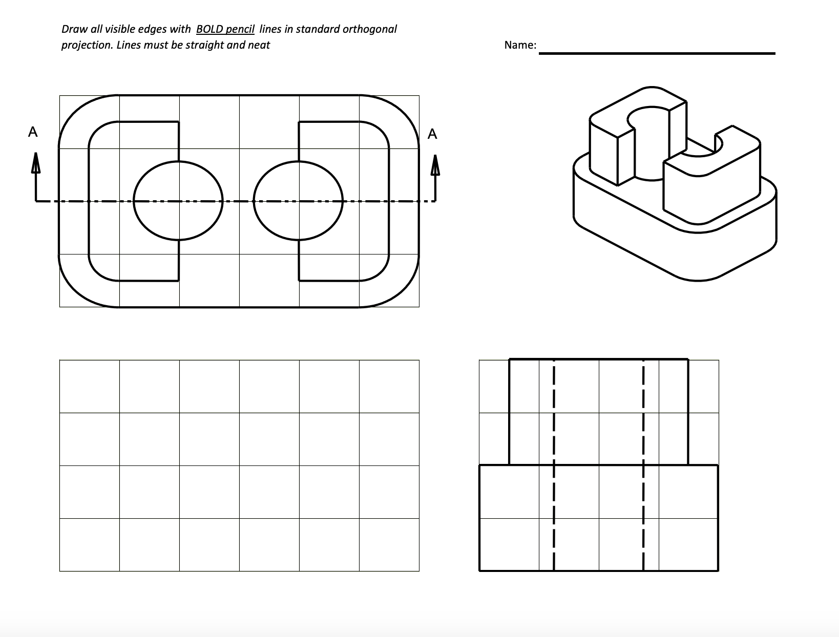 Solved create a sectional view that is better. Draw all | Chegg.com