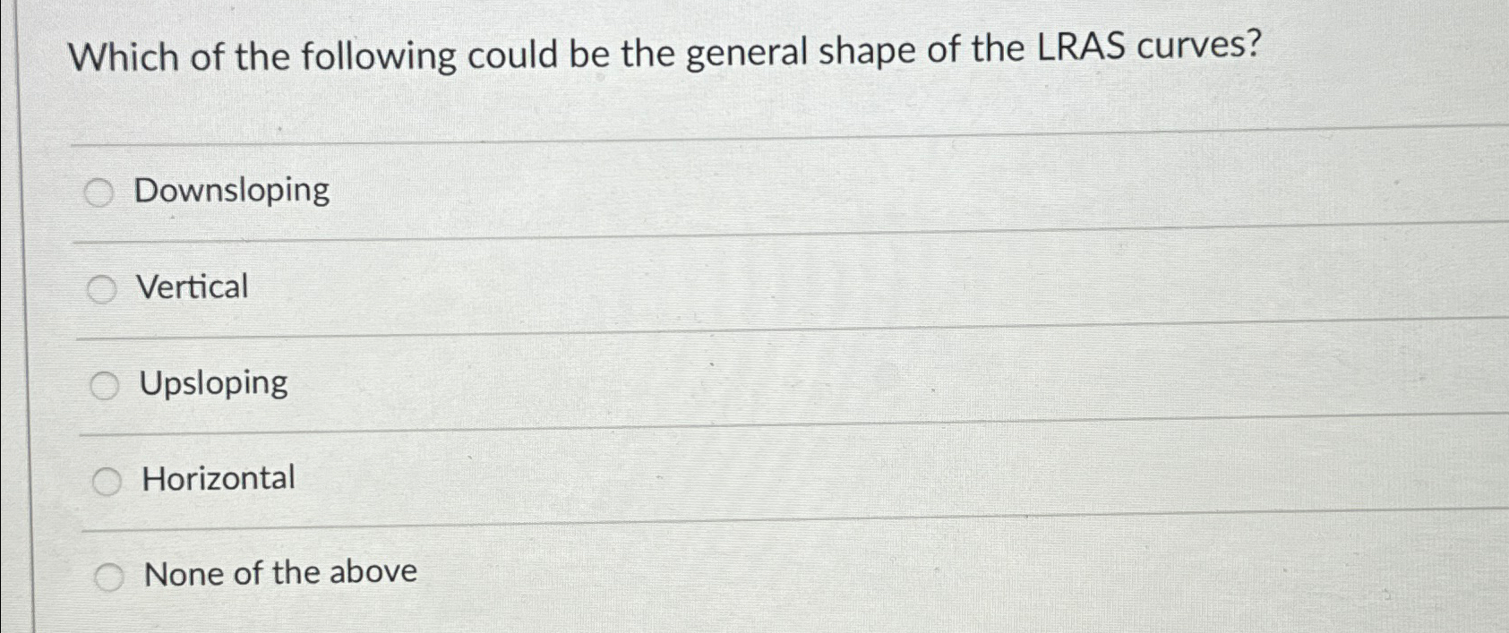 Solved Which of the following could be the general shape of | Chegg.com