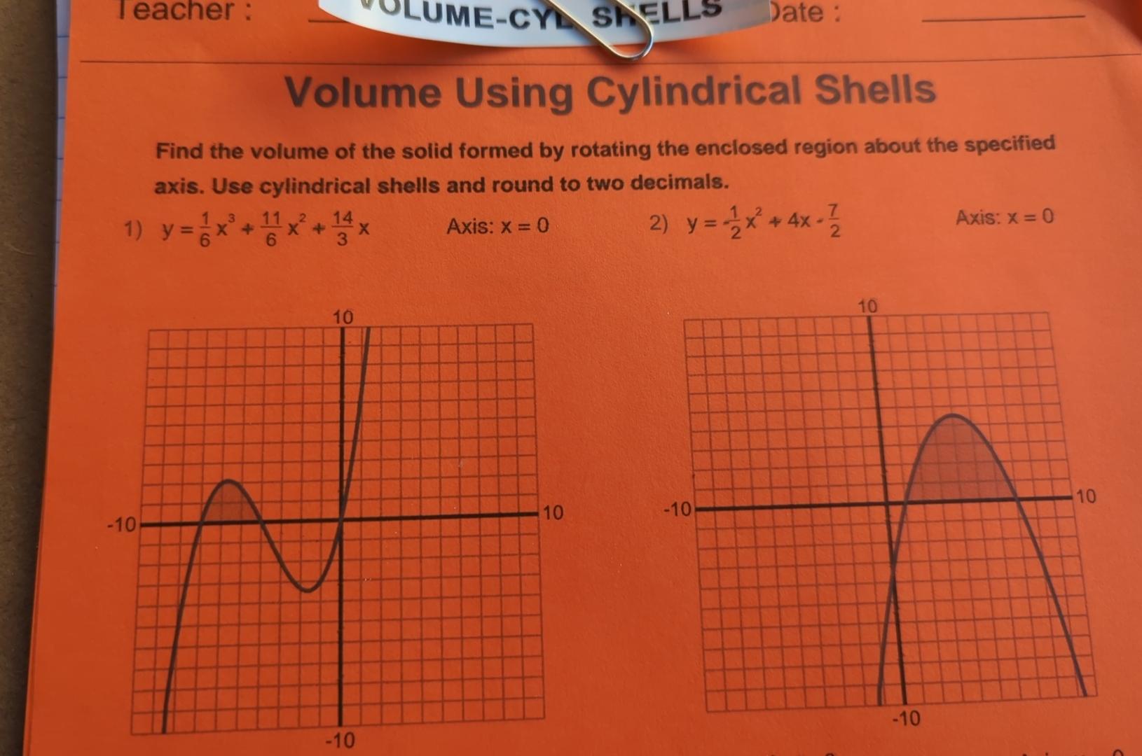 solved-leacher-lume-chshate-volume-using-cylindrical-chegg