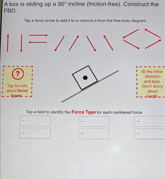 Solved A box is sliding up a 30° incline (friction-free). | Chegg.com