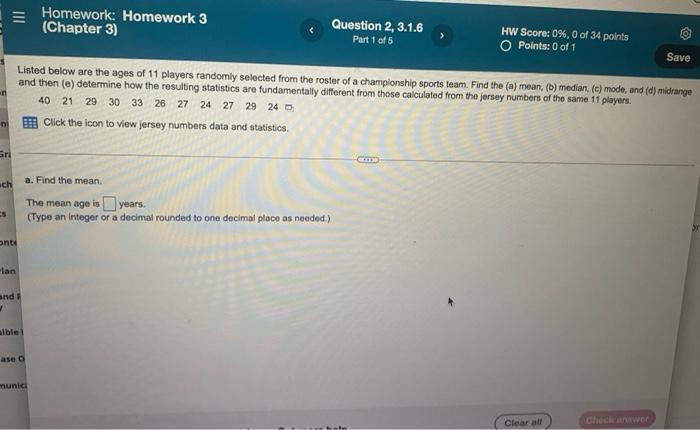 pearson chapter 3 homework answers