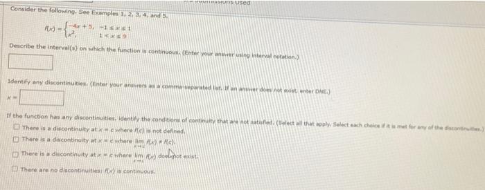 Solved Consider The Following. See Examples 1, 2,3,4, And 5 | Chegg.com