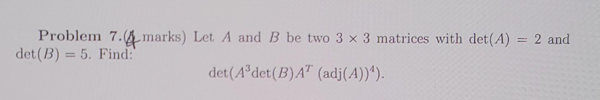Solved Can someone help me solve this linear algebra | Chegg.com