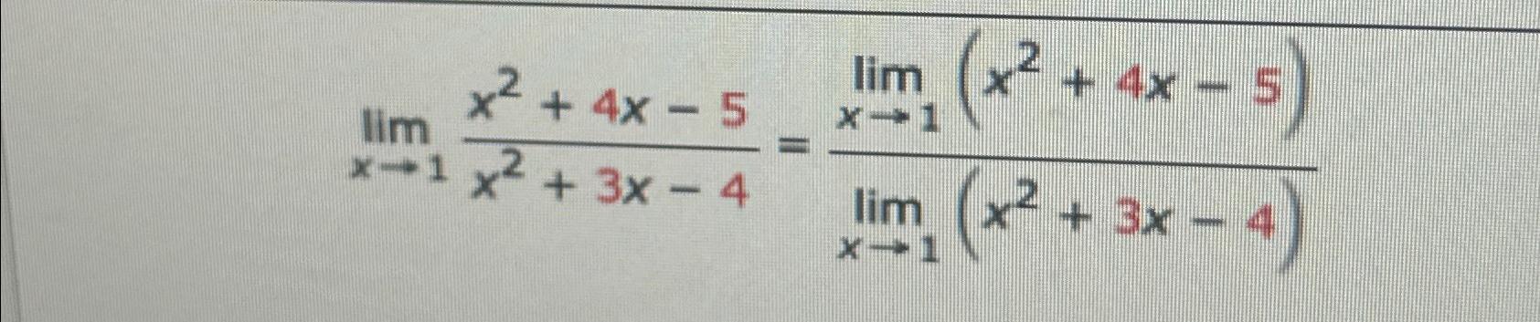 lim 3x 1 2 4 x2 4x 5