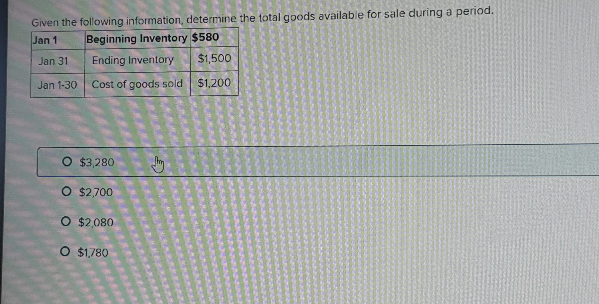 Solved Given the following information, determine the total | Chegg.com