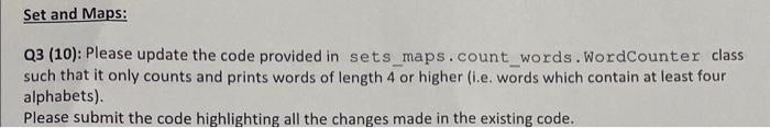 Solved Q3 (10): Please update the code provided in | Chegg.com