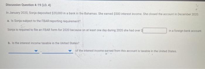 Solved Discussion Question 4 19 LO. 4 In January 2020 Chegg