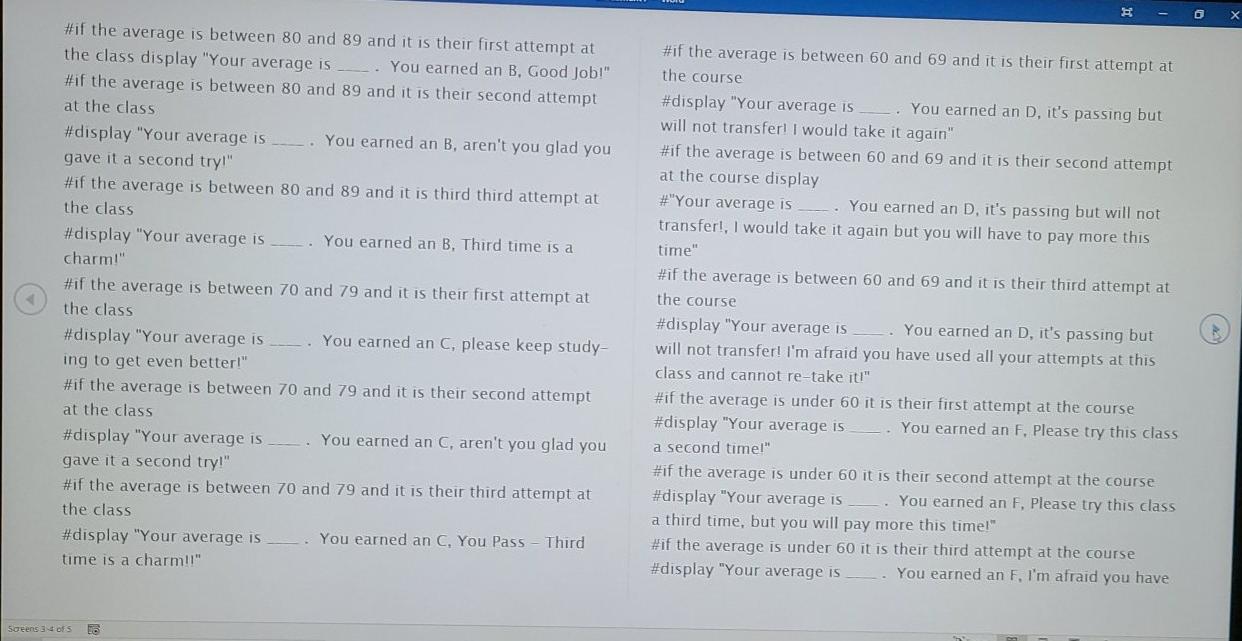 Solved Problem You have been hired by a teacher to create a | Chegg.com