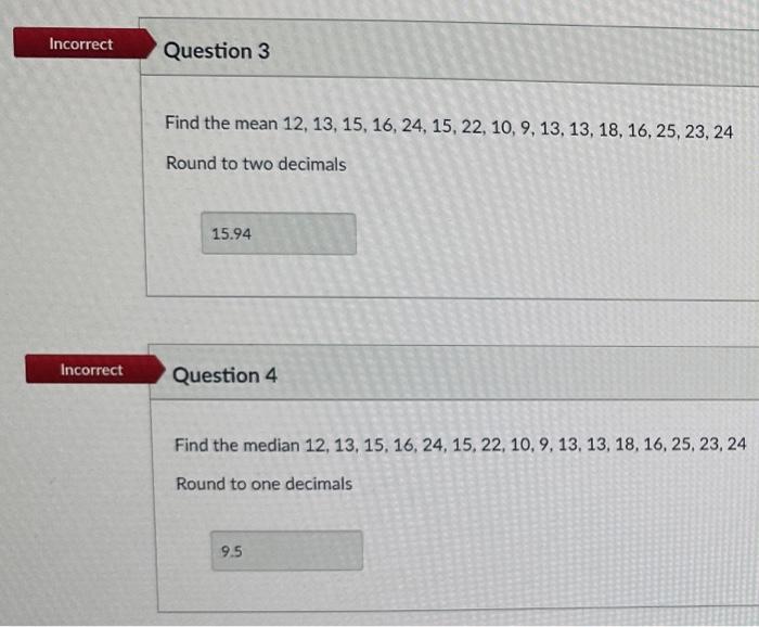 Solved Please Help me with questions 3 and 4 it says its | Chegg.com