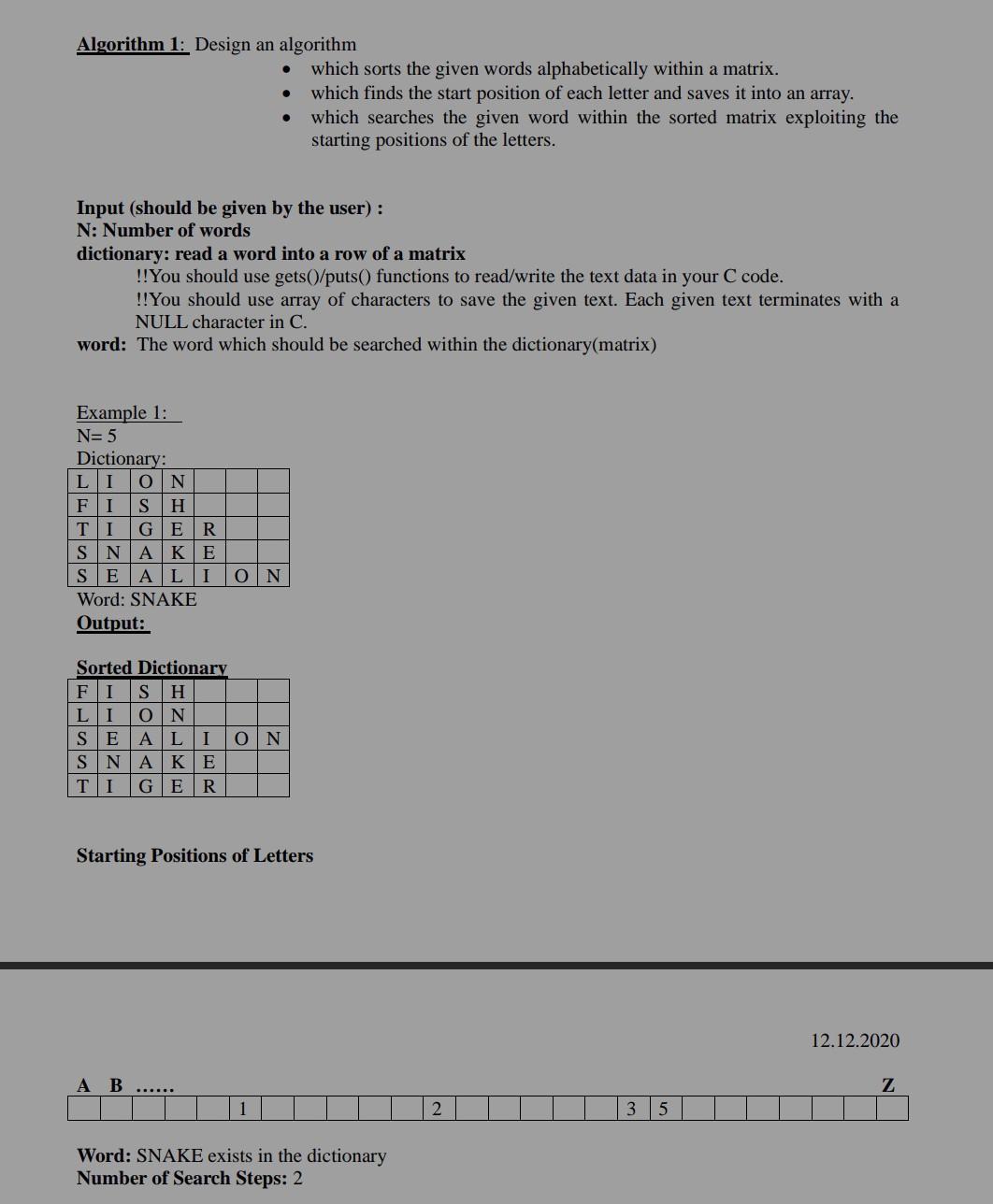 Solved Algorithm 1 Design An Algorithm Which Sorts The G Chegg Com