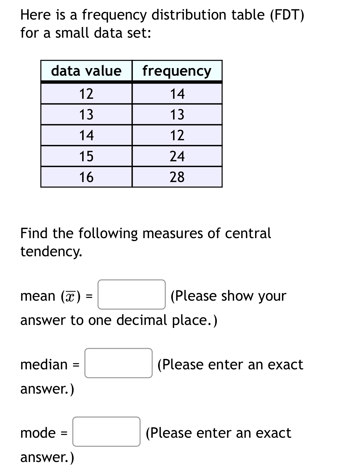 Here is a frequency distribution table (FDT)for a | Chegg.com
