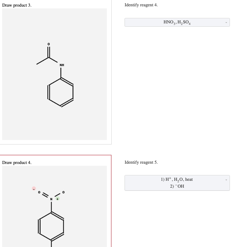 Solved draw product 4 from product 3 +reagent 4.(current | Chegg.com