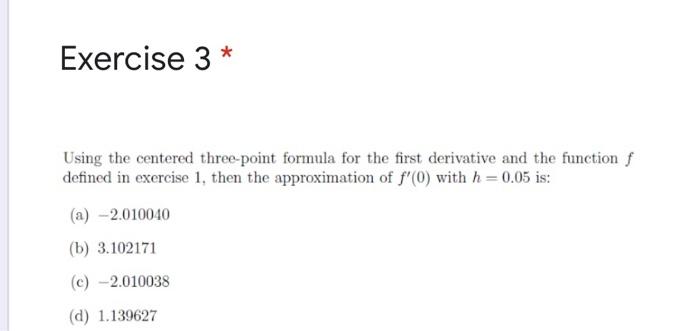 Solved Exercise 1* Consider the function (t) = (1+1) The | Chegg.com