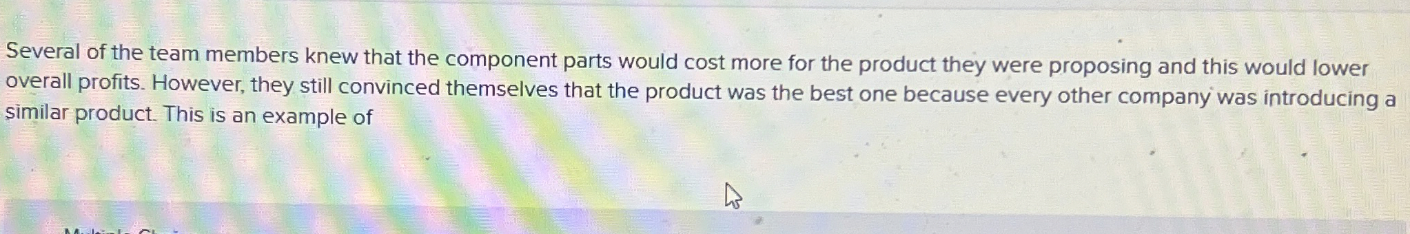 Solved Several of the team members knew that the component | Chegg.com