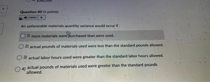 Solved Question 36 (3 points) Listen The higher the risk | Chegg.com