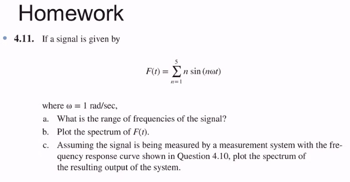 Solved 4.10. What is the bandwidth (in Hz) of a system with | Chegg.com