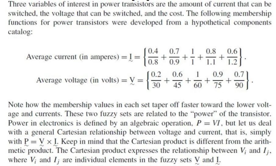 Solved Three variables of interest in power transistors are